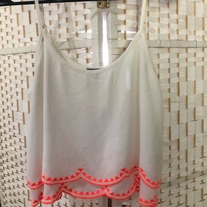 Charolette Russe scalloped crop top